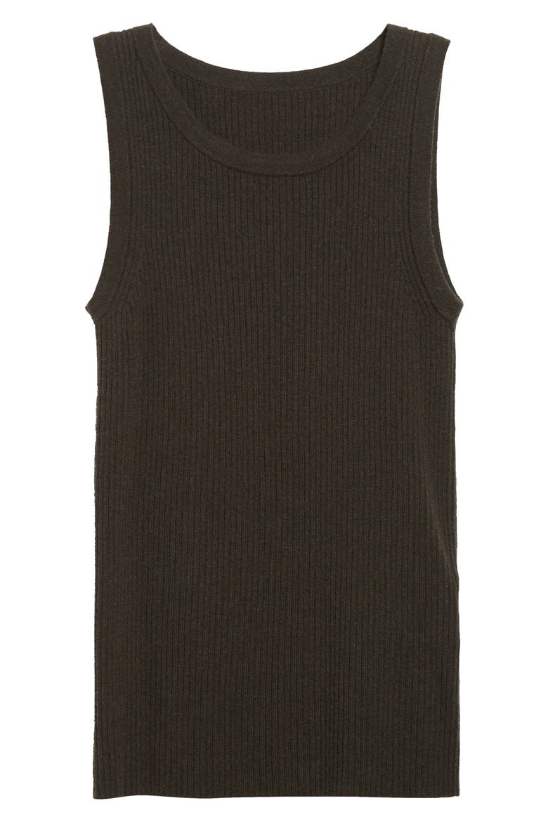 Cipro Wool & Cashmere Sweater Tank, Alternate, color, GREEN