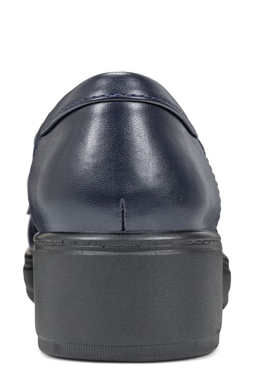 Shop Easy Spirit Wedge Loafer In Navy