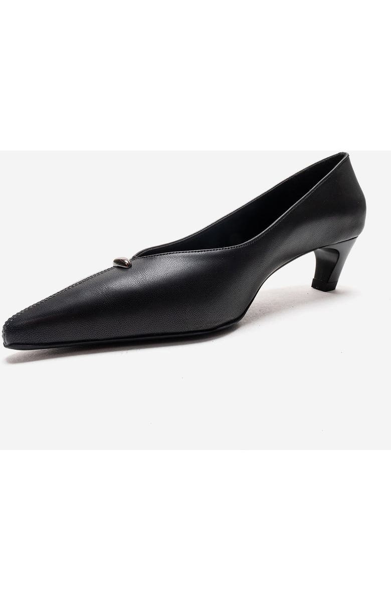 Prologue Shoes Versay Pointed Toe Kitten Heel Pump, Alternate, color, Black