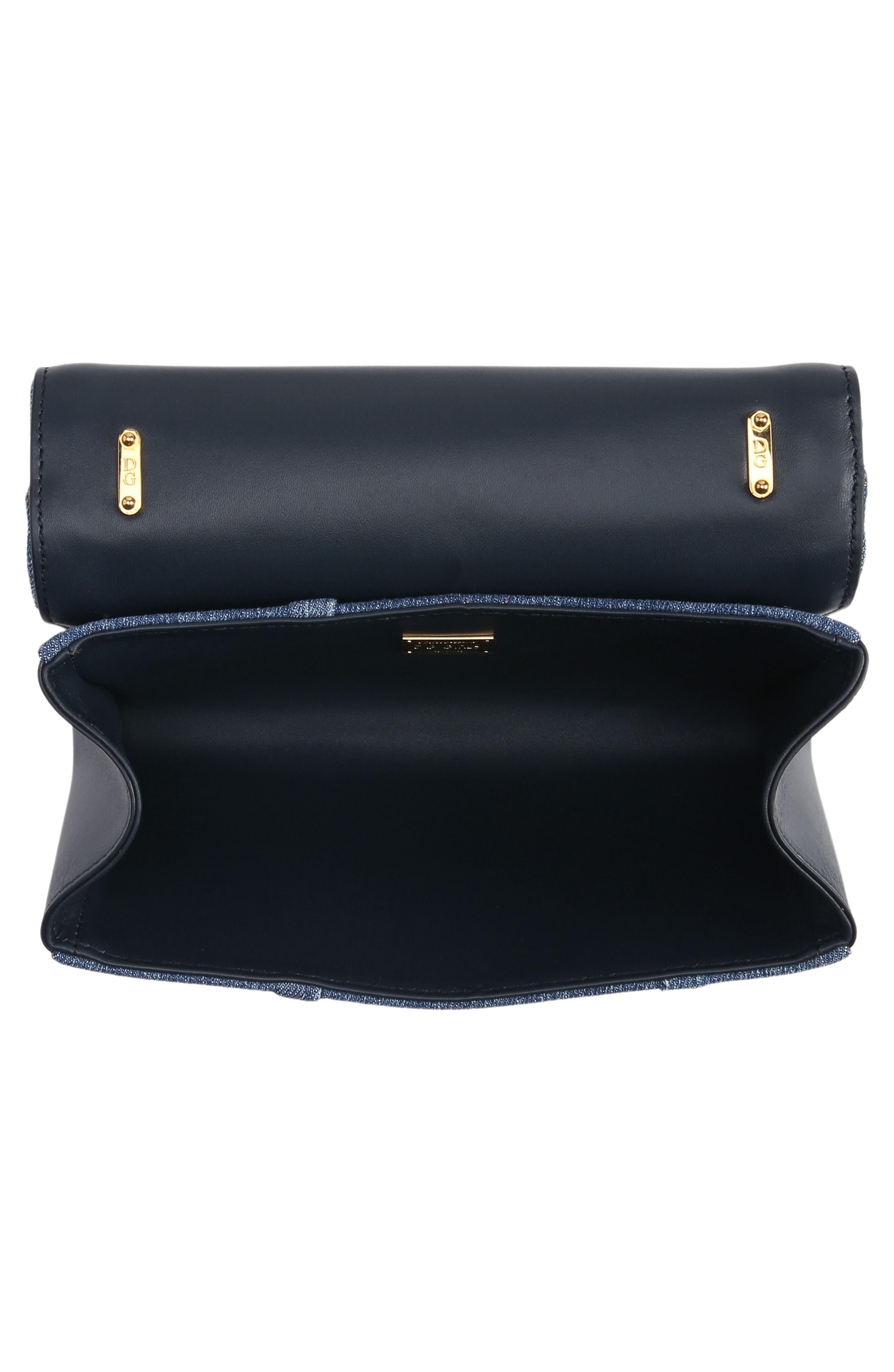 Dolce&Gabbana DG Girls Patchwork Denim Crossbody Bag, Alternate, color, 