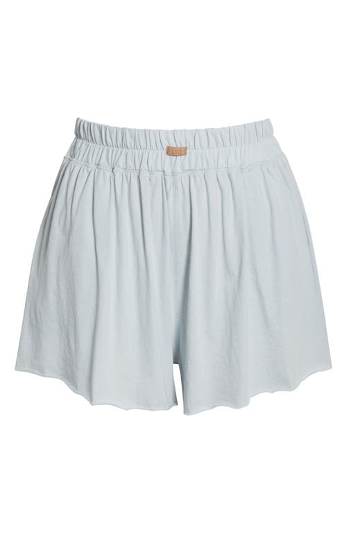 Lunya Organic Pima Cotton Sleep Shorts In Blue
