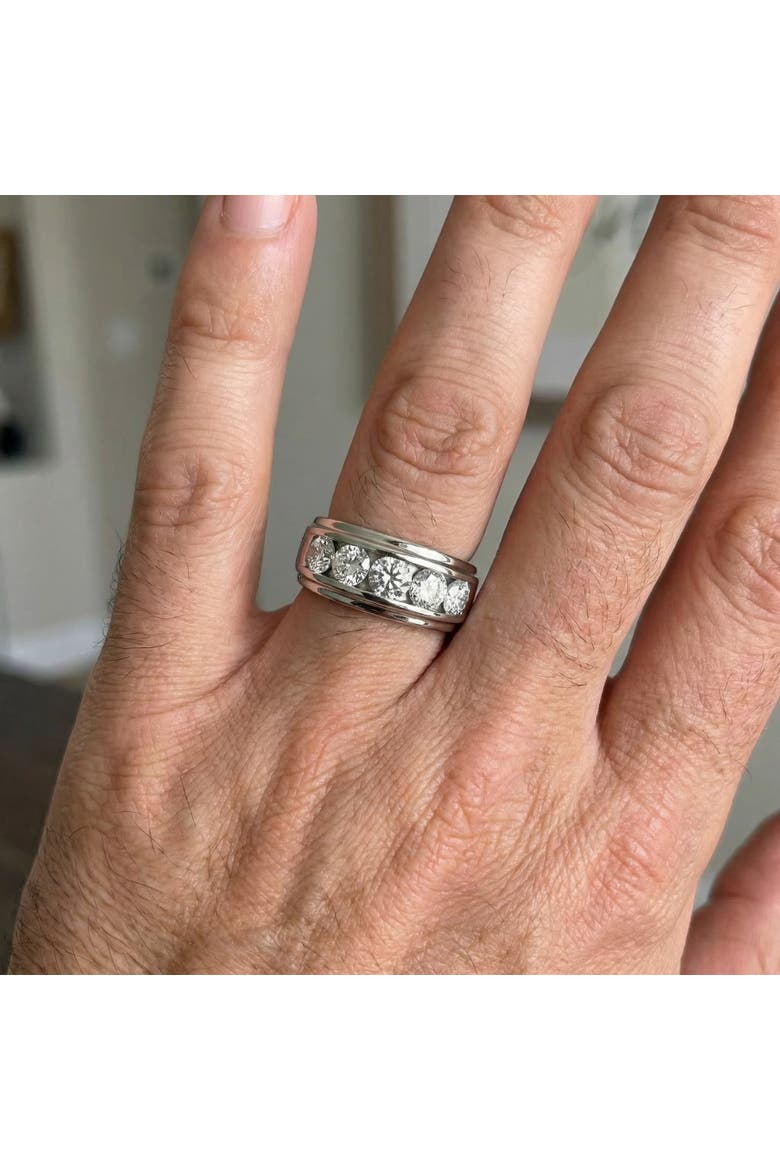 Men's 2Ct Diamond Accented Wedding Anniversary Ring 10k Gold Lab Grown, Alternate, color, 10k Yellow Gold