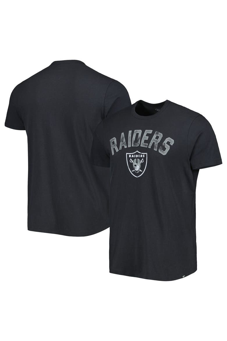 Men's '47 Black Las Vegas Raiders All Arch Franklin T-Shirt, Main, color, Black