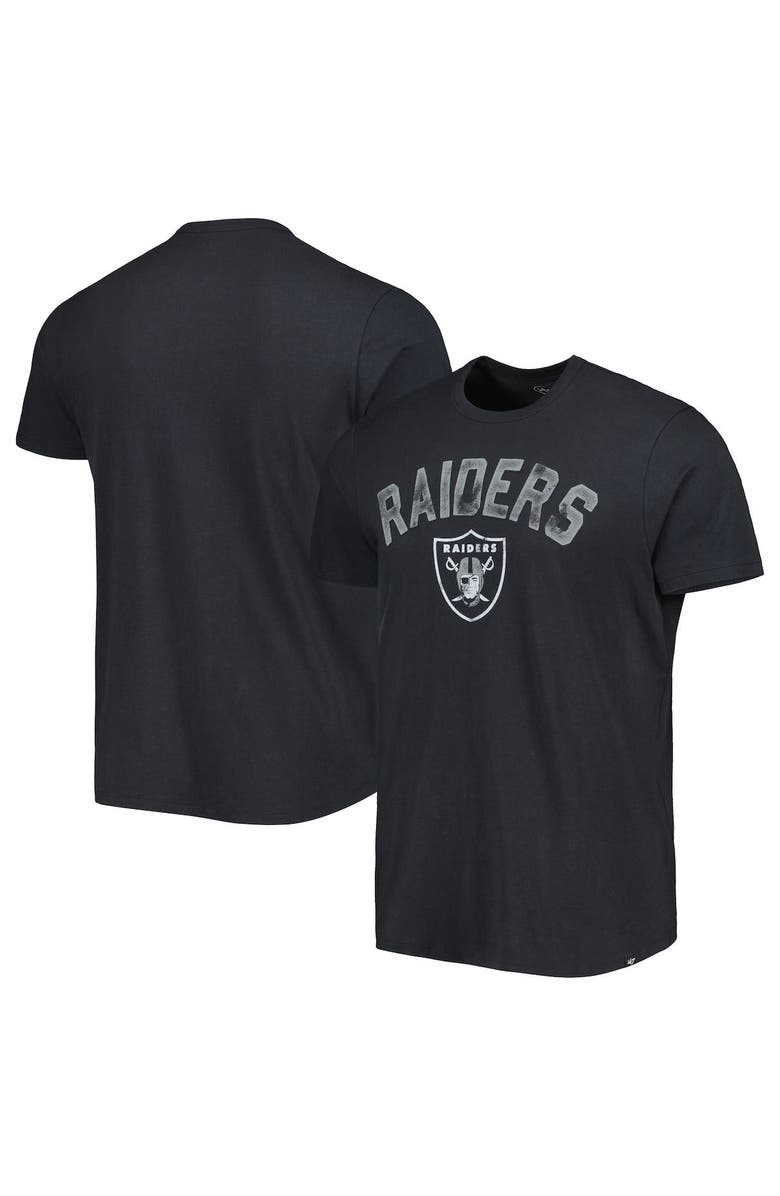 '47 Men's '47 Black Las Vegas Raiders All Arch Franklin T-Shirt, Main, color, Black