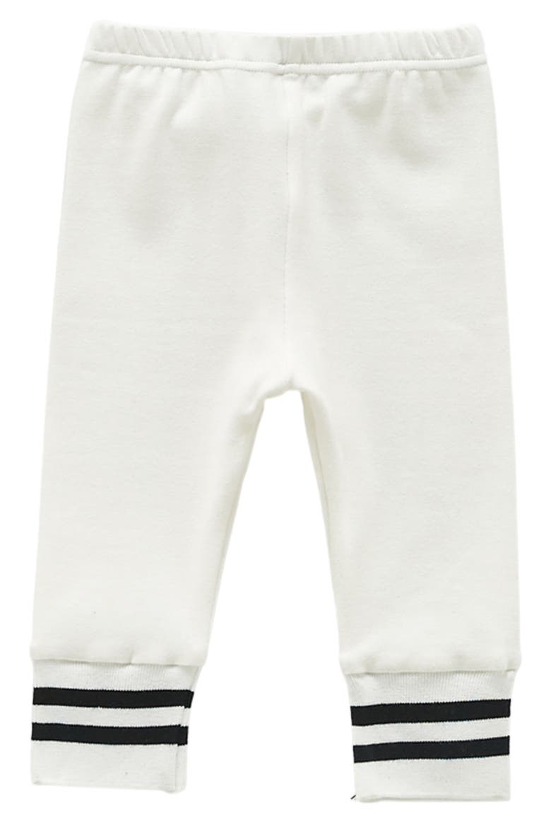 Ollie Stripe Cotton Pants, Alternate, color, WHITE