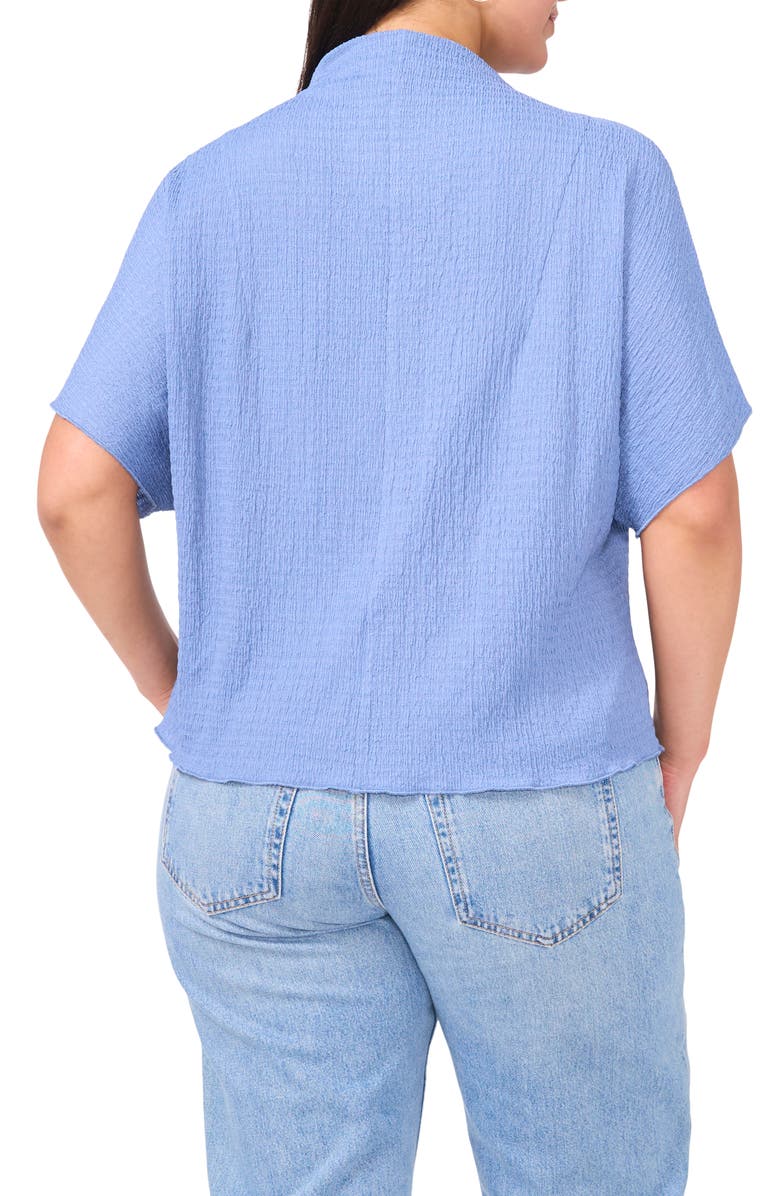 Vince Camuto Pucker Knit Top, Alternate, color, Serene Sky