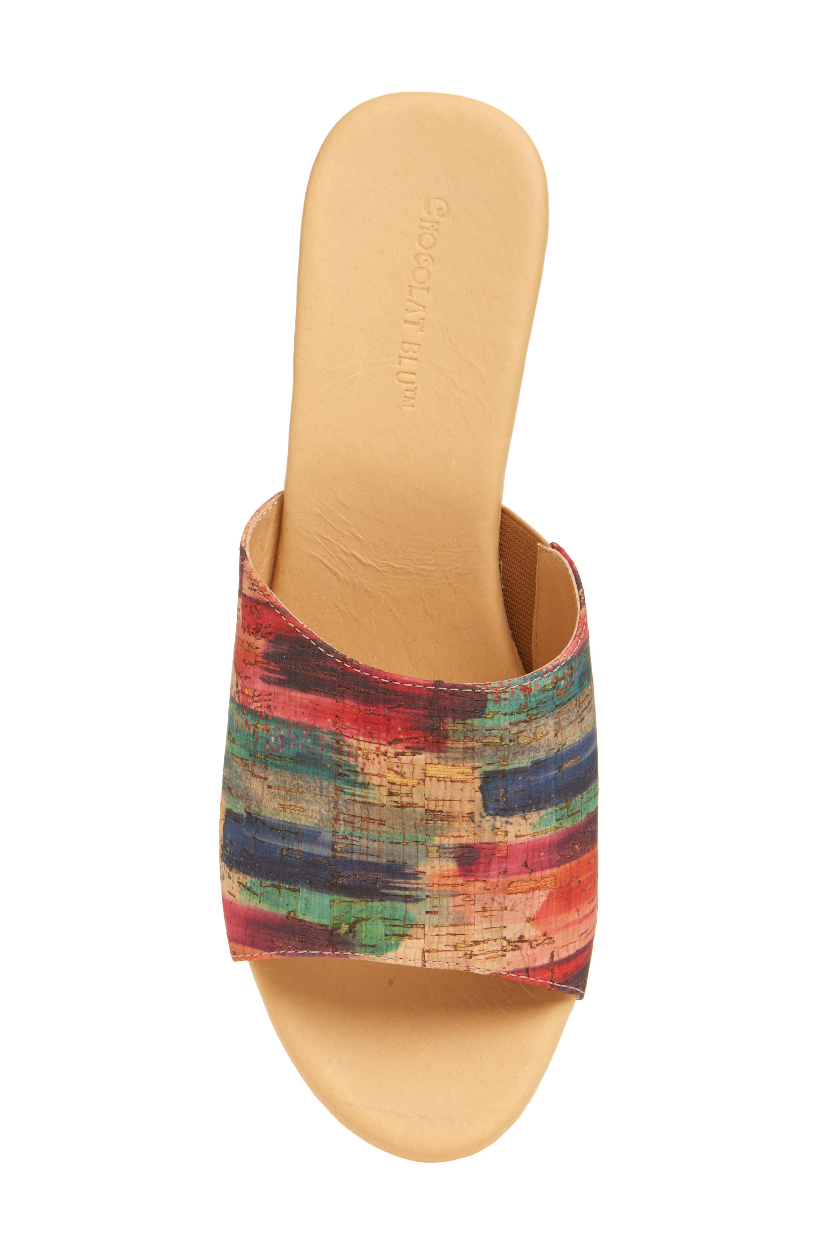 Chocolat Blu Golden Platform Sandal, Alternate, color, Multi Cork