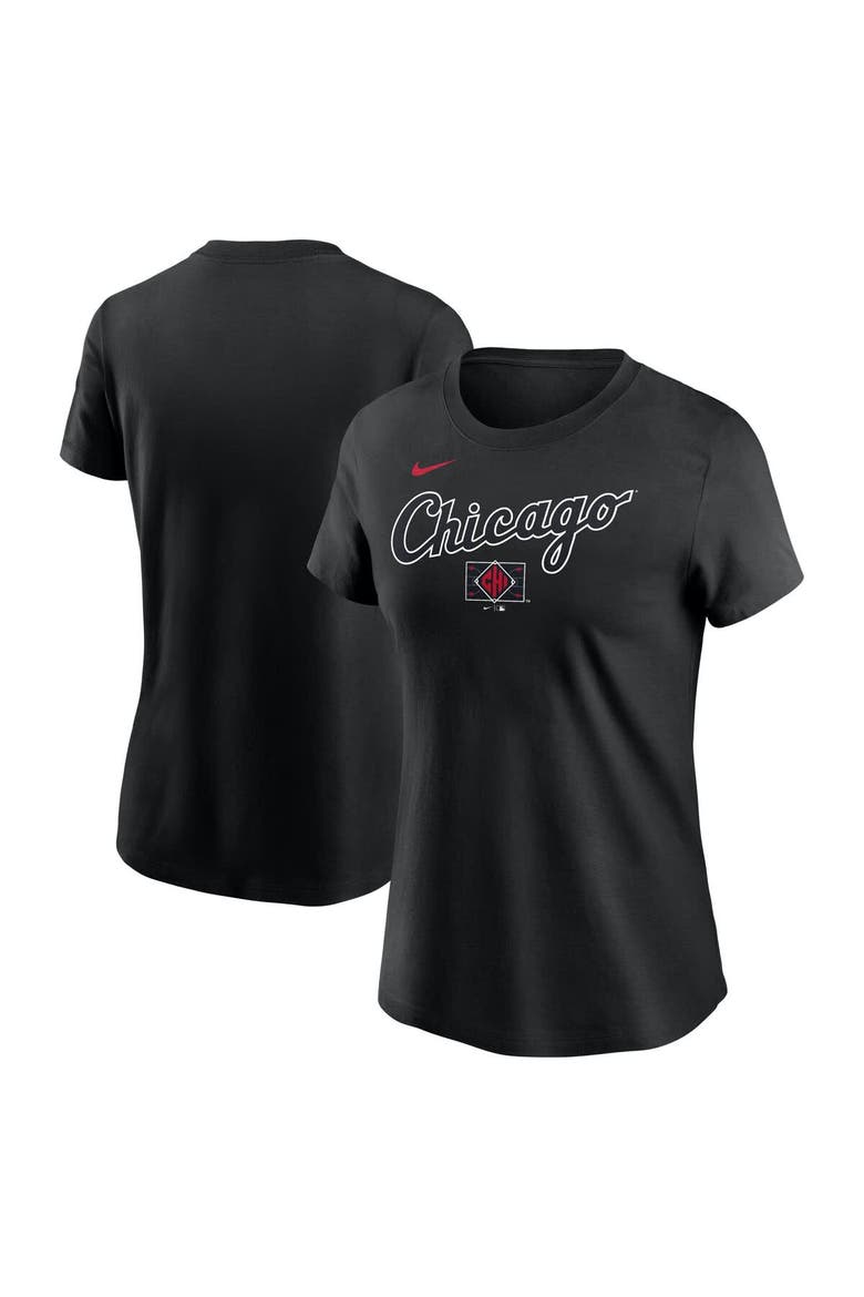 Women's Nike  Black Chicago White Sox 2025 City Connect Wordmark T-Shirt, Main, color, Black