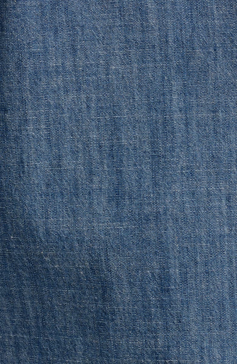 Peter Millar Tamworth Cotton Stretch Chambray Button-Down Shirt, Alternate, color, 