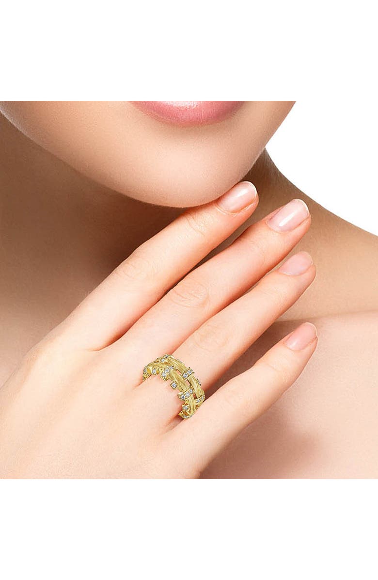 Hueb Amazonia Palha Diamond Ring, Alternate, color, Yellow Gold