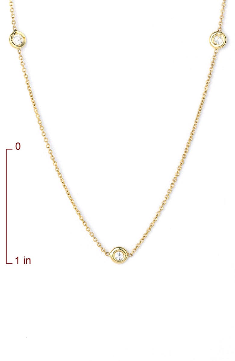 Roberto Coin 'Diamonds by the Inch' Station Necklace, Alternate, color, 
