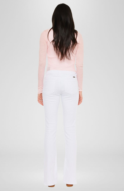 Kancan Mai Mid Rise Y2k Bootcut Jeans In White