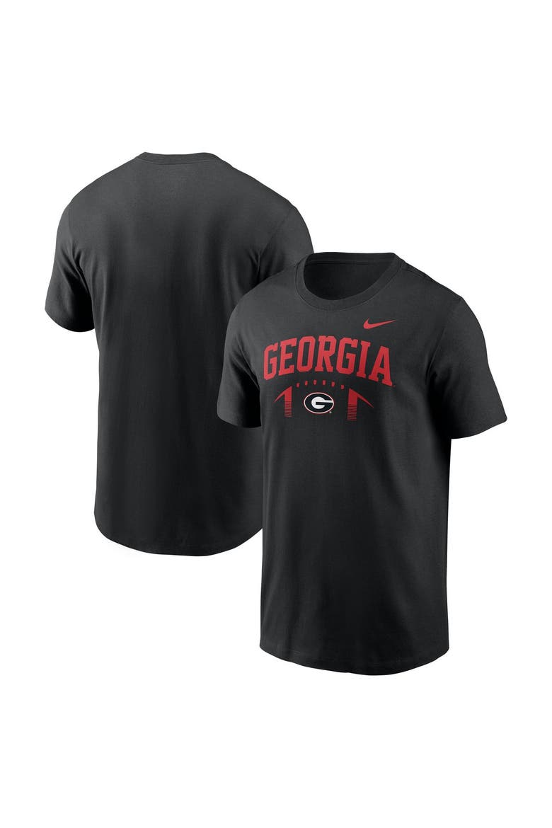 Men's Nike Black Georgia Bulldogs Primetime Football Icon T-Shirt, Alternate, color, Black