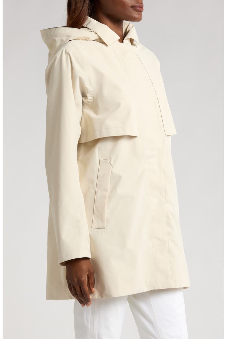 Lilja Hooded Raincoat, Alternate, color, CREAM