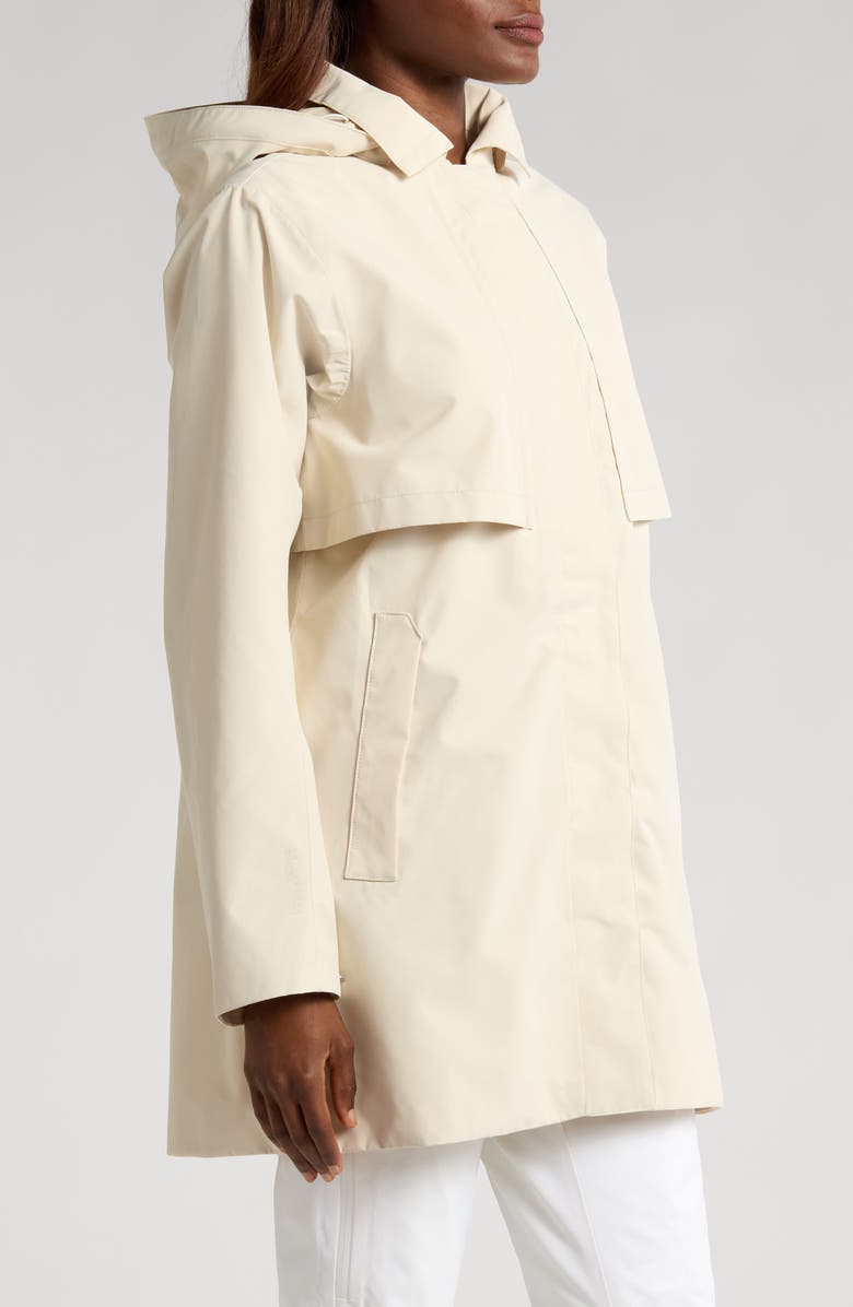Helly Hansen Lilja Hooded Raincoat, Alternate, color, Cream