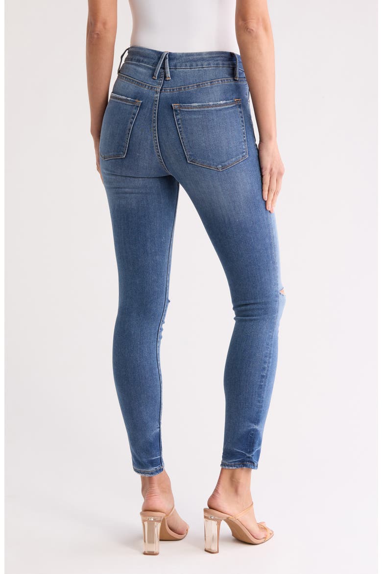 Good Legs Ripped Knee Skinny Jeans, Alternate, color, BLUE520