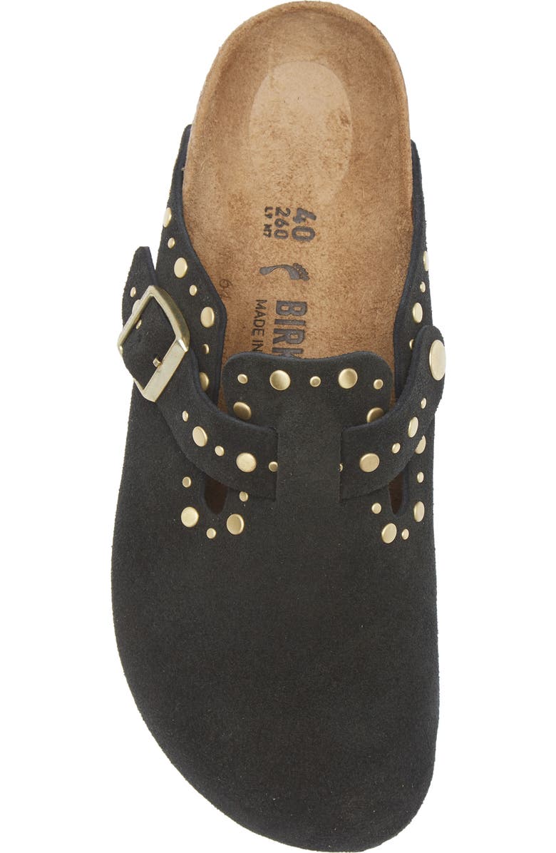 Birkenstock Boston Rivets Clog, Alternate, color, Black
