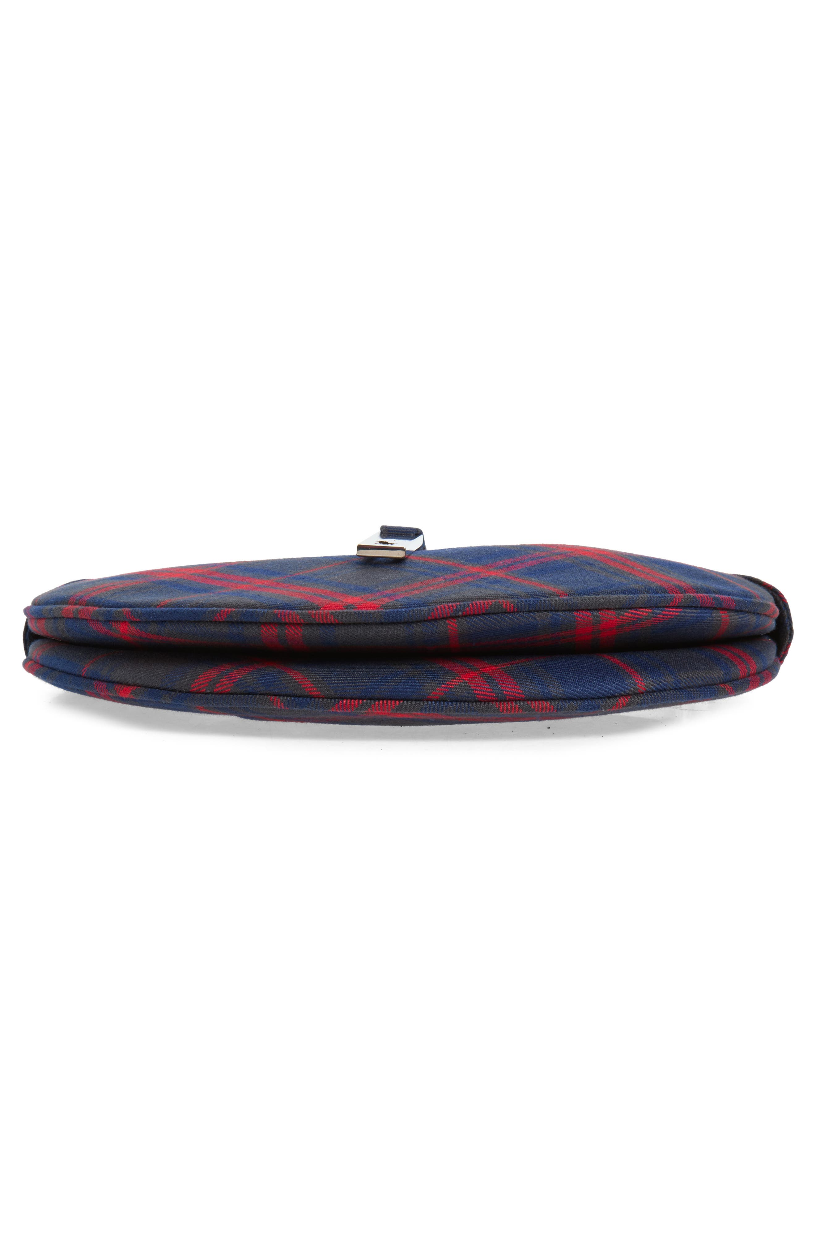 Mini Polo ID Plaid Twill Shoulder Bag, Alternate, color, MULT PLAID
