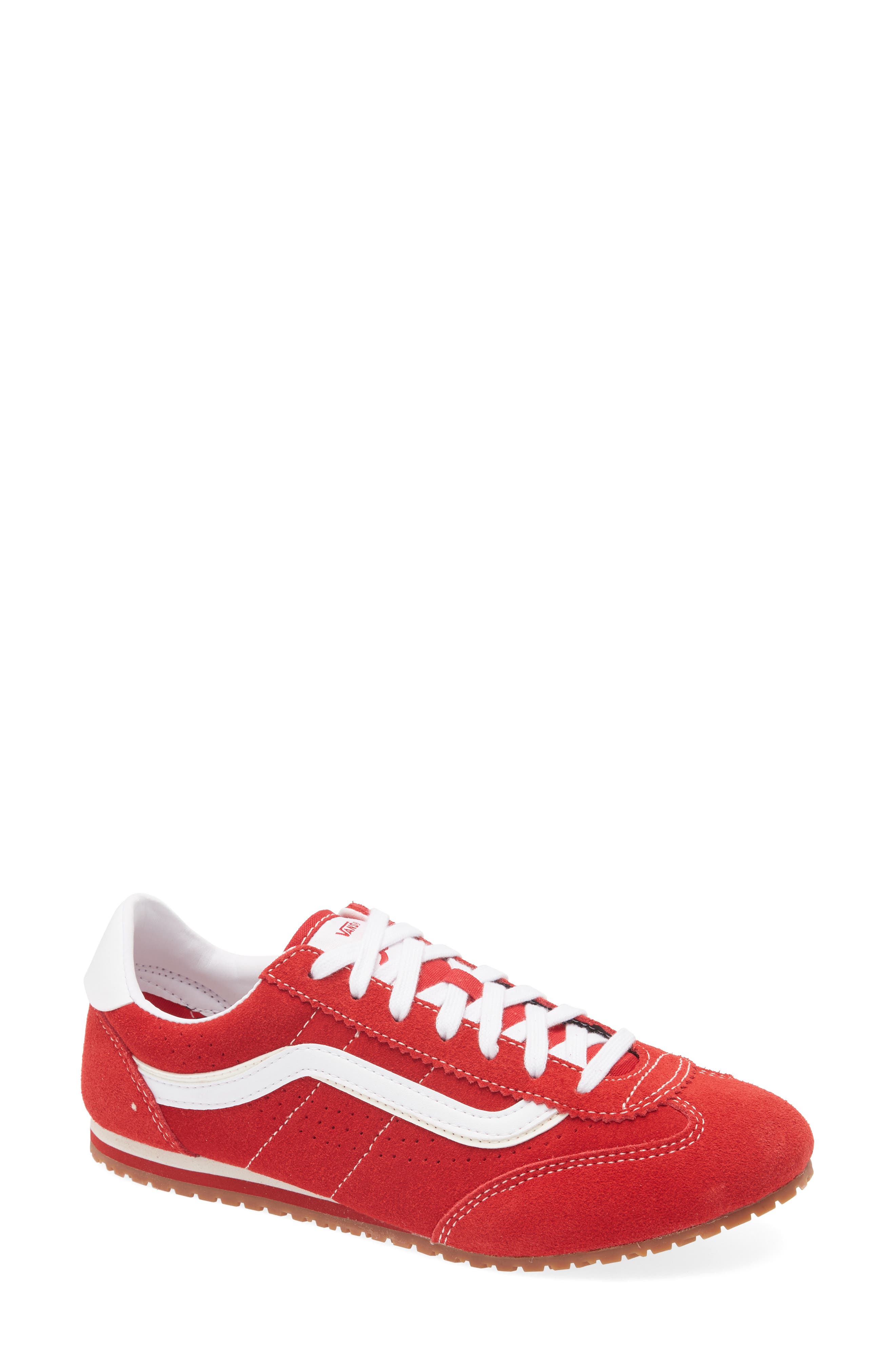womens red vans shoes