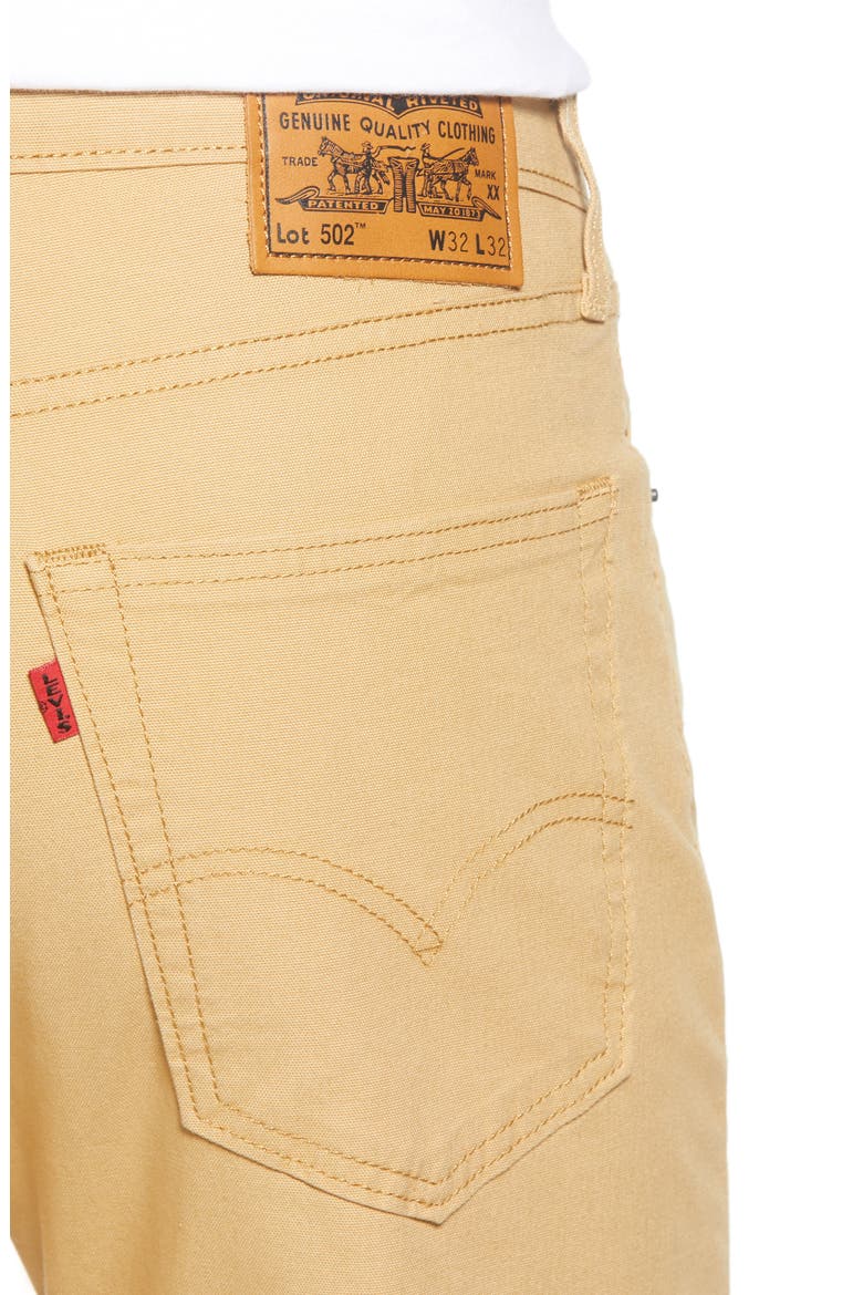 Levi's® x Justin Timberlake 502™ Taper Fit Five Pocket Pants, Alternate, color, GOLDEN CANVAS