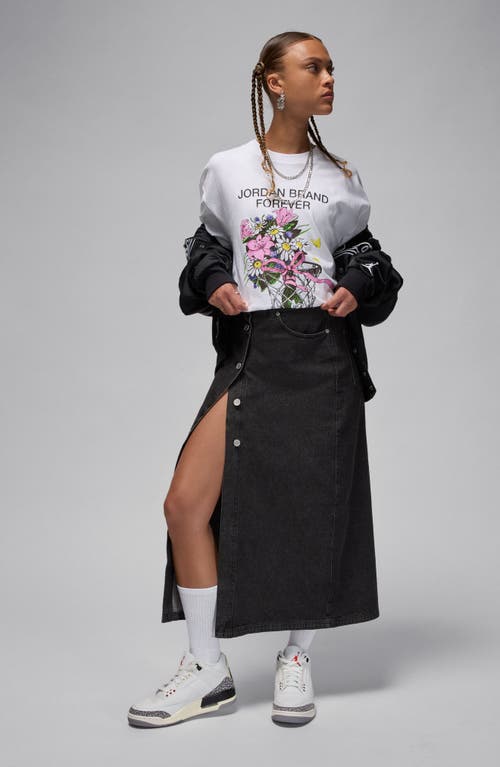 JORDAN AIR JORDAN DENIM MAXI SKIRT