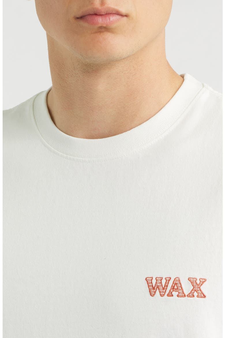 Dean Grid Logo Embroidery T-Shirt, Alternate, color, ECRU / RUST