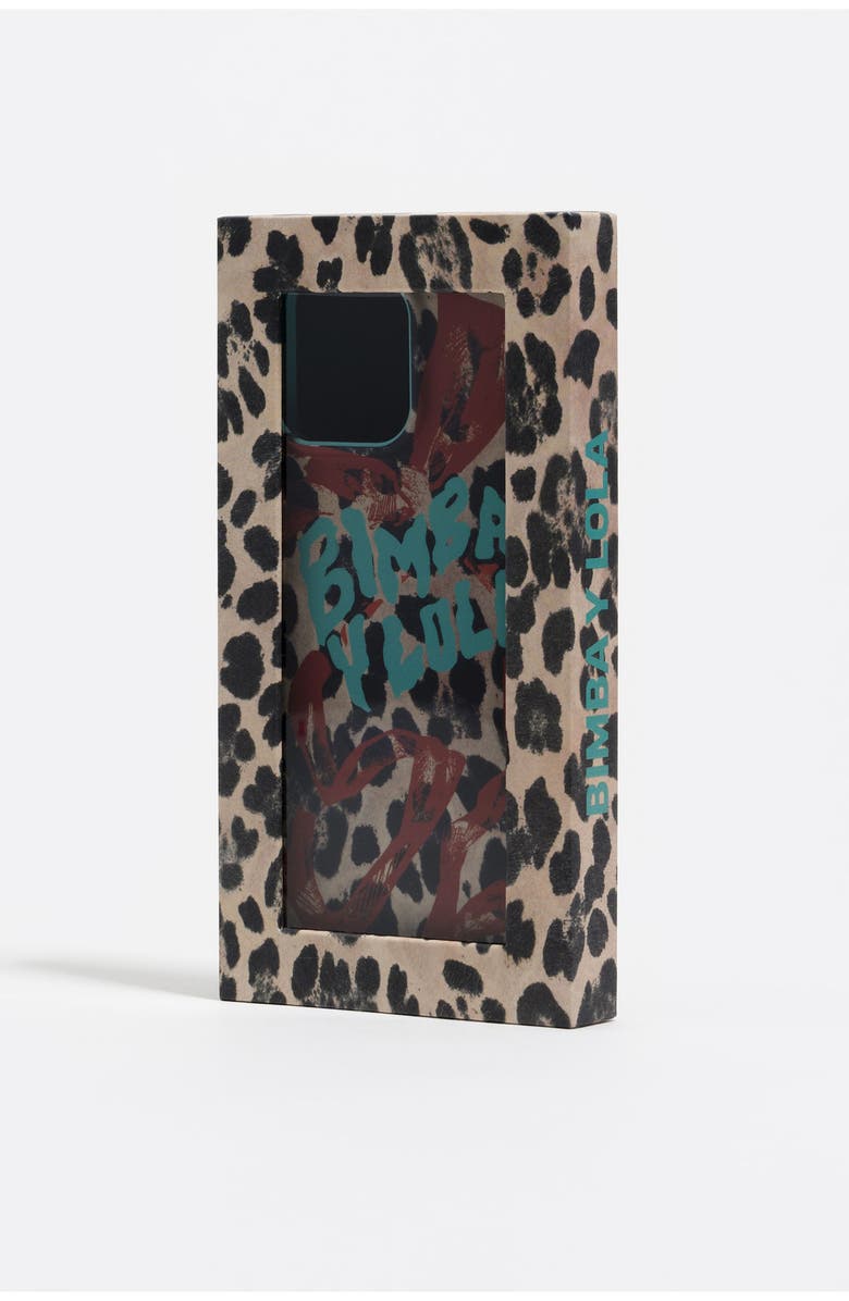 Bimba y Lola Leopard Bow Iphone Rigid Case, Alternate, color,