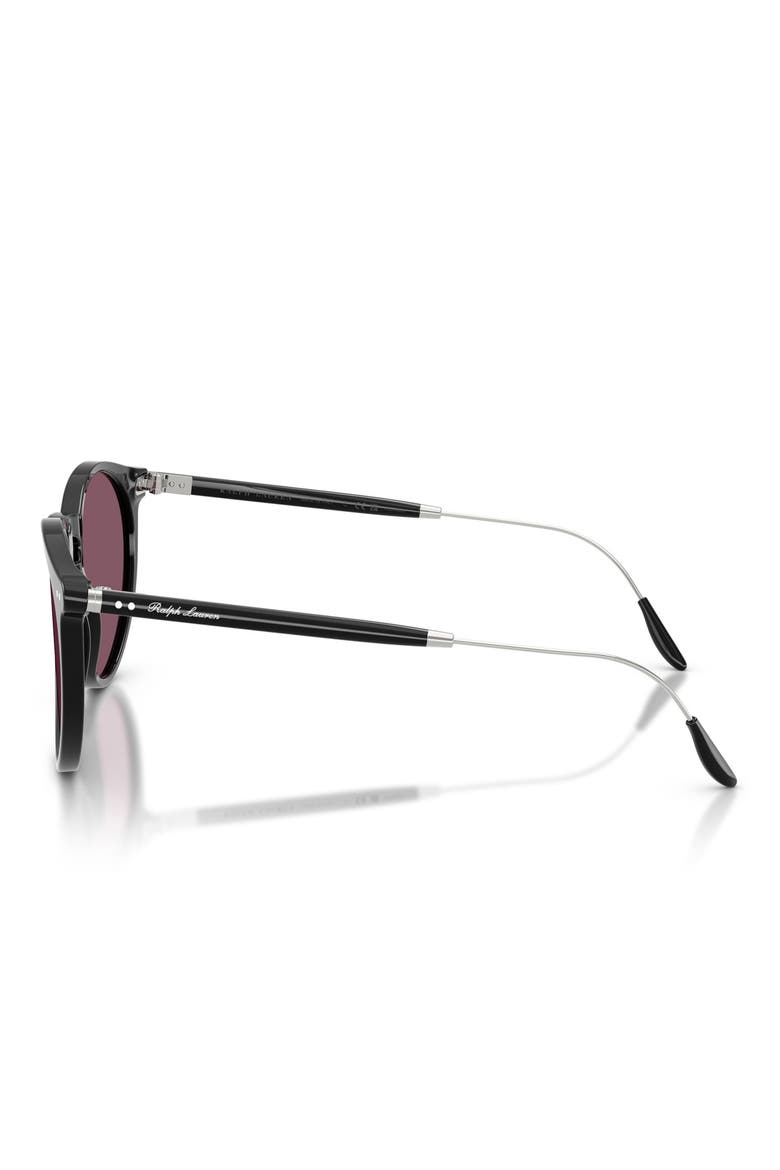 53mm Polarized Phantos Sunglasses, Alternate, color, SHINY BLACK / SOLID PURPLE
