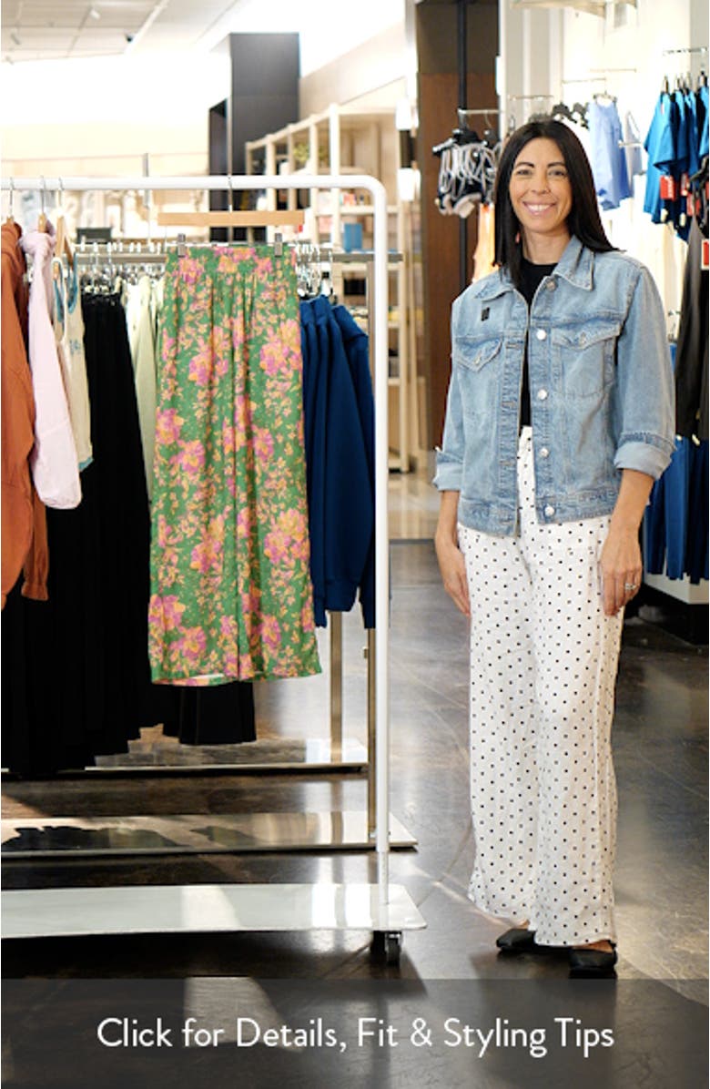 Kids' Print Wide Leg Pants, sales video thumbnail