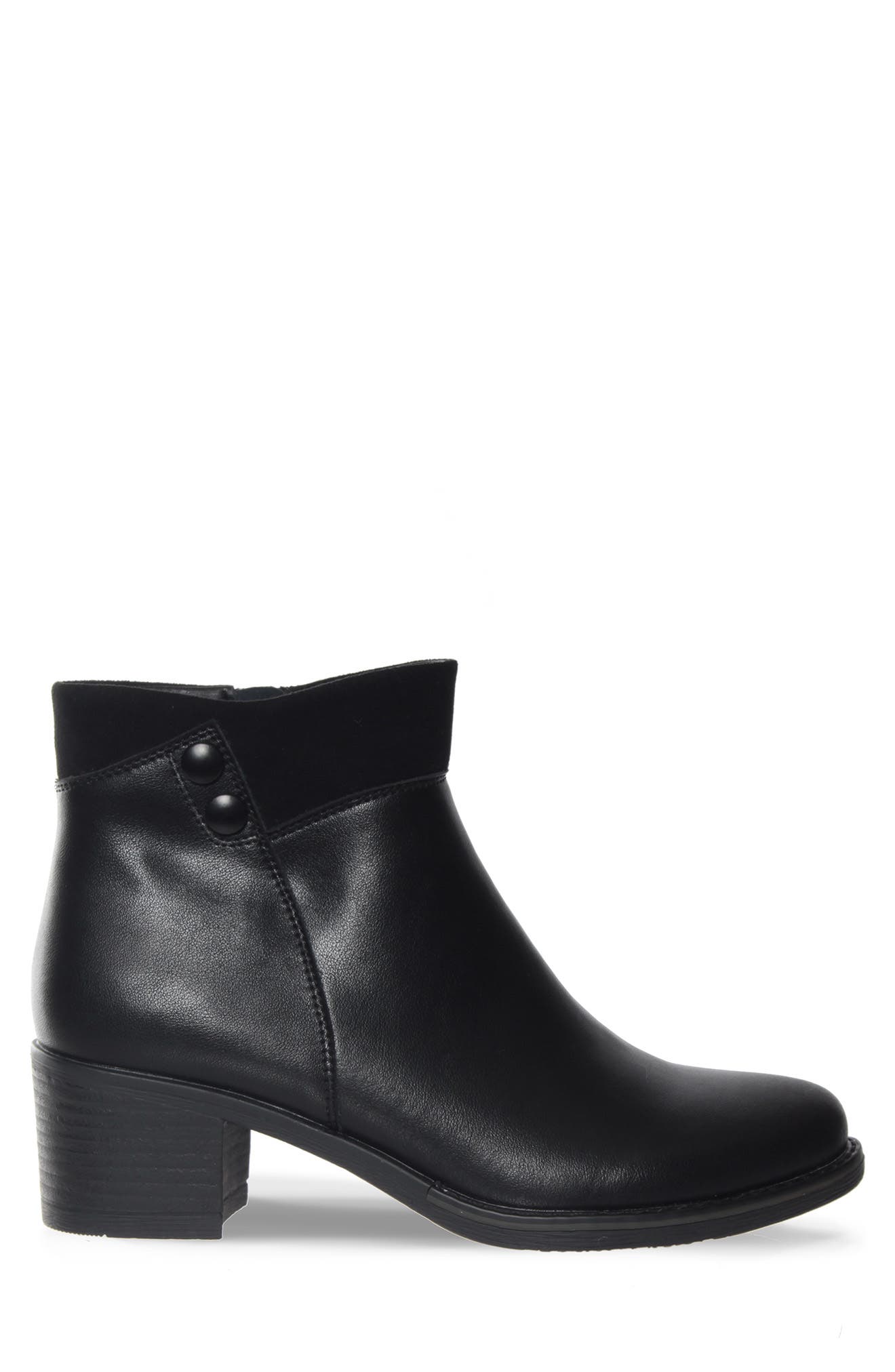 AquaDiva Chelsi Leather Boot, Alternate, color, Black Leather