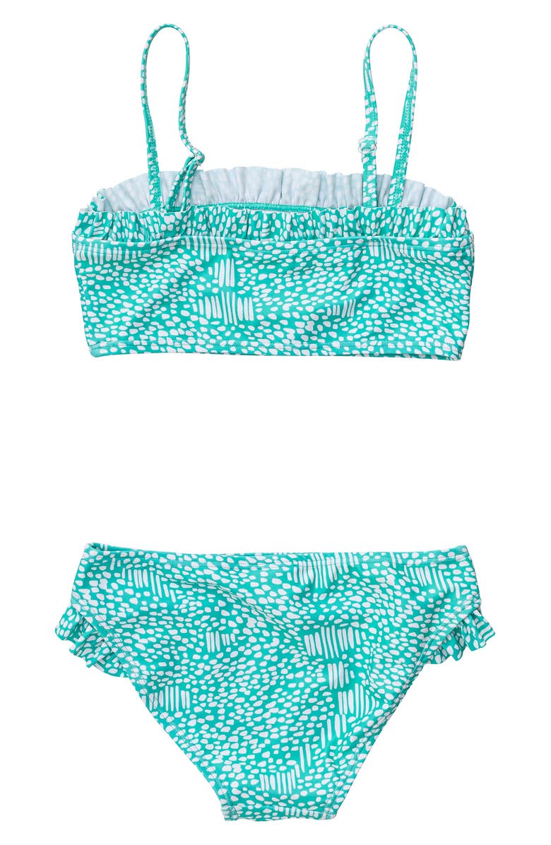 Snapper Rock Kids' Spearmint Spot Two-Piece Swimsuit, Alternate, color, 