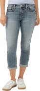 Silver Jeans Co. Elyse Curvy Mid Rise Capri Jeans