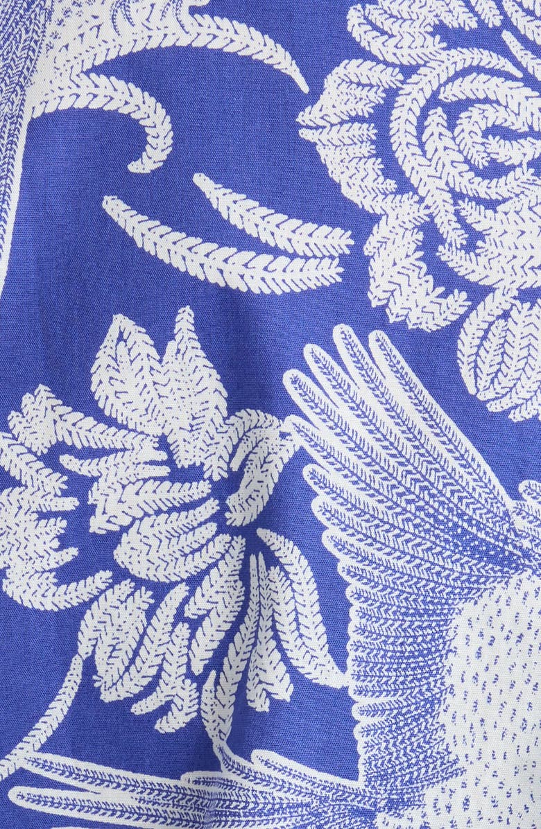 SUGARLIPS Mixed Print Cotton Top, Alternate, color, Navy-White