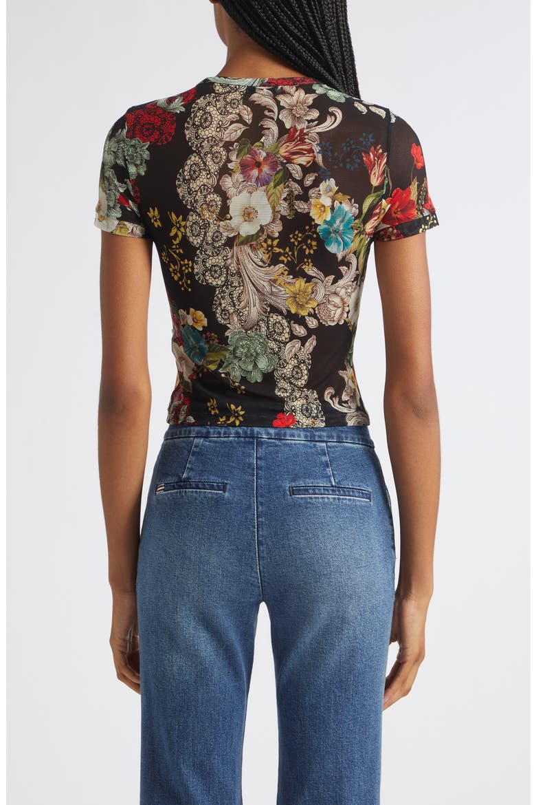 Tess Floral Print Mesh Top, Alternate, color, FREE SPIRIT
