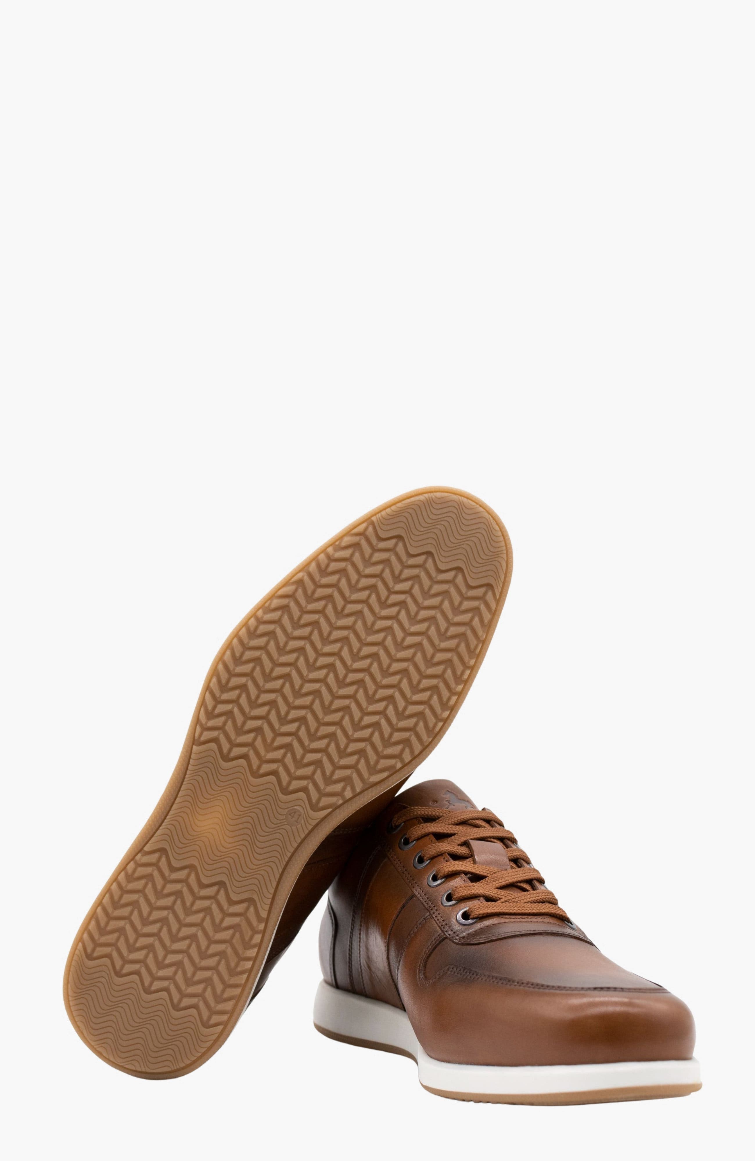 El Estribo Leather Sneakers 107, Alternate, color, Camel Brown