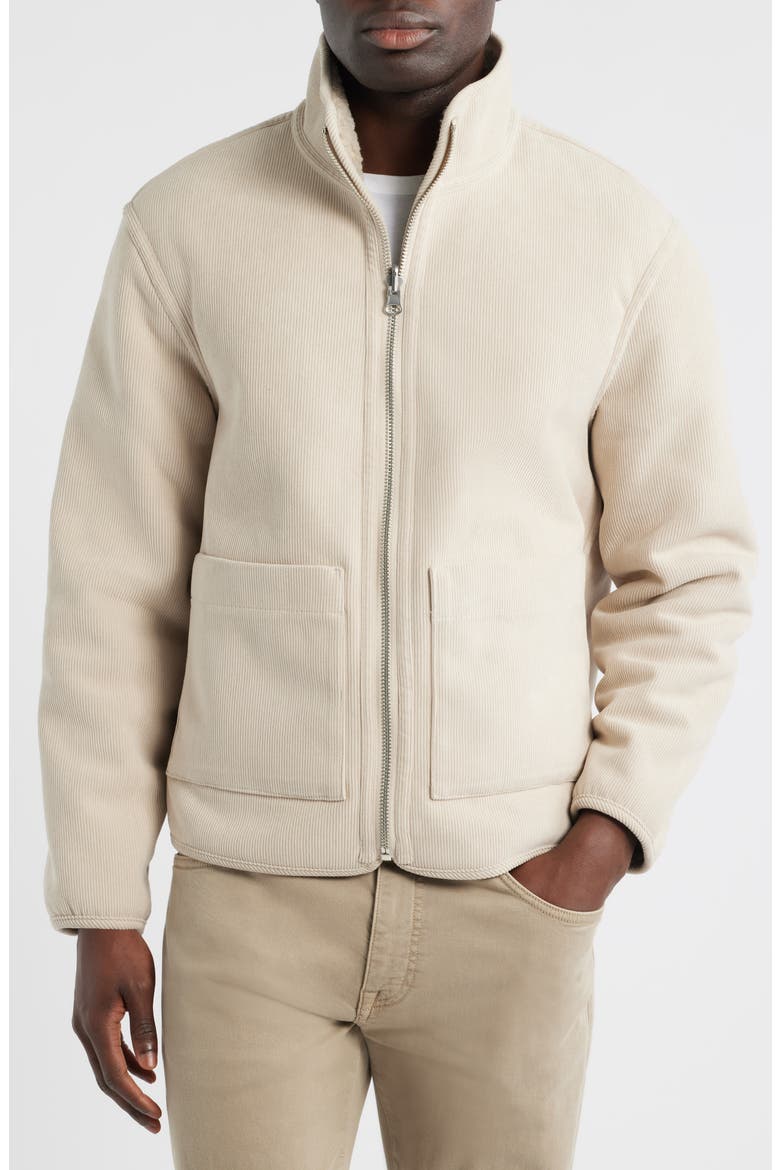 Killick Reversible Corduroy & Faux Shearling Jacket, Alternate, color, NATURAL