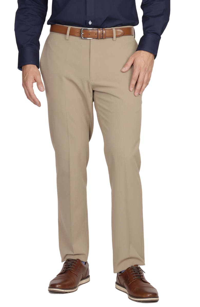 TailorByrd Classic Fit Flat Front Dress Pants, Main, color, 