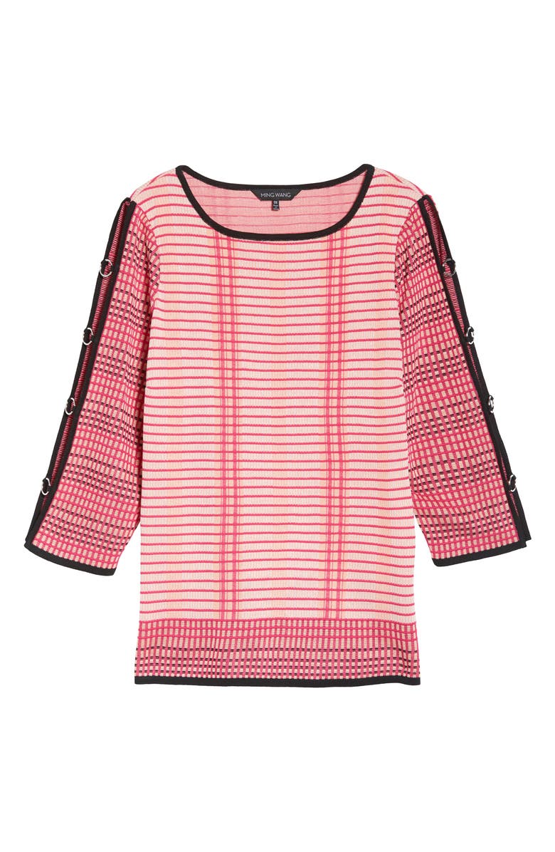Ming Wang Split Sleeve Tunic Sweater, Alternate, color,