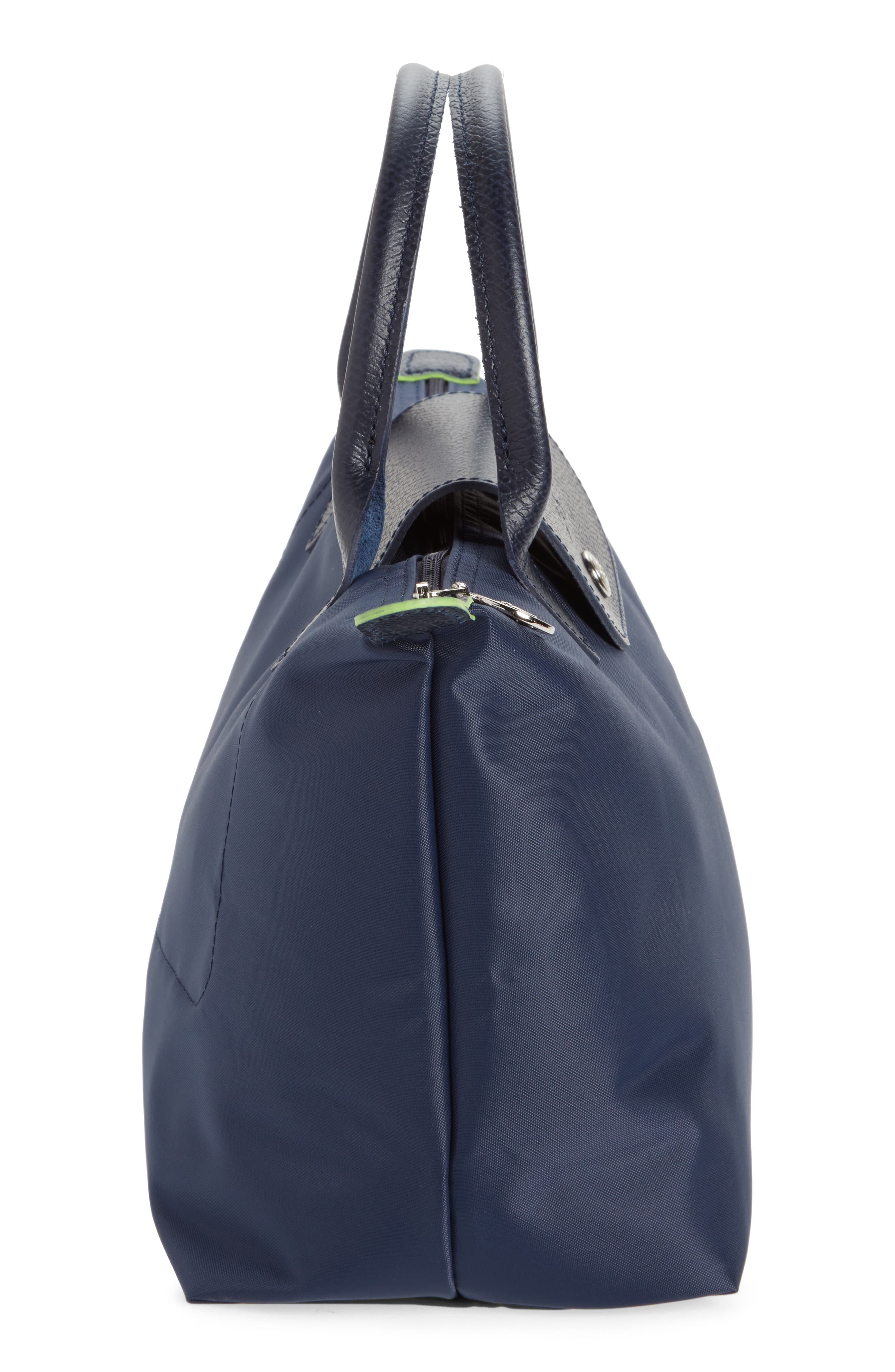 Le Pliage Green Recycled Canvas Top Handle Bag, Alternate, color, MARINE