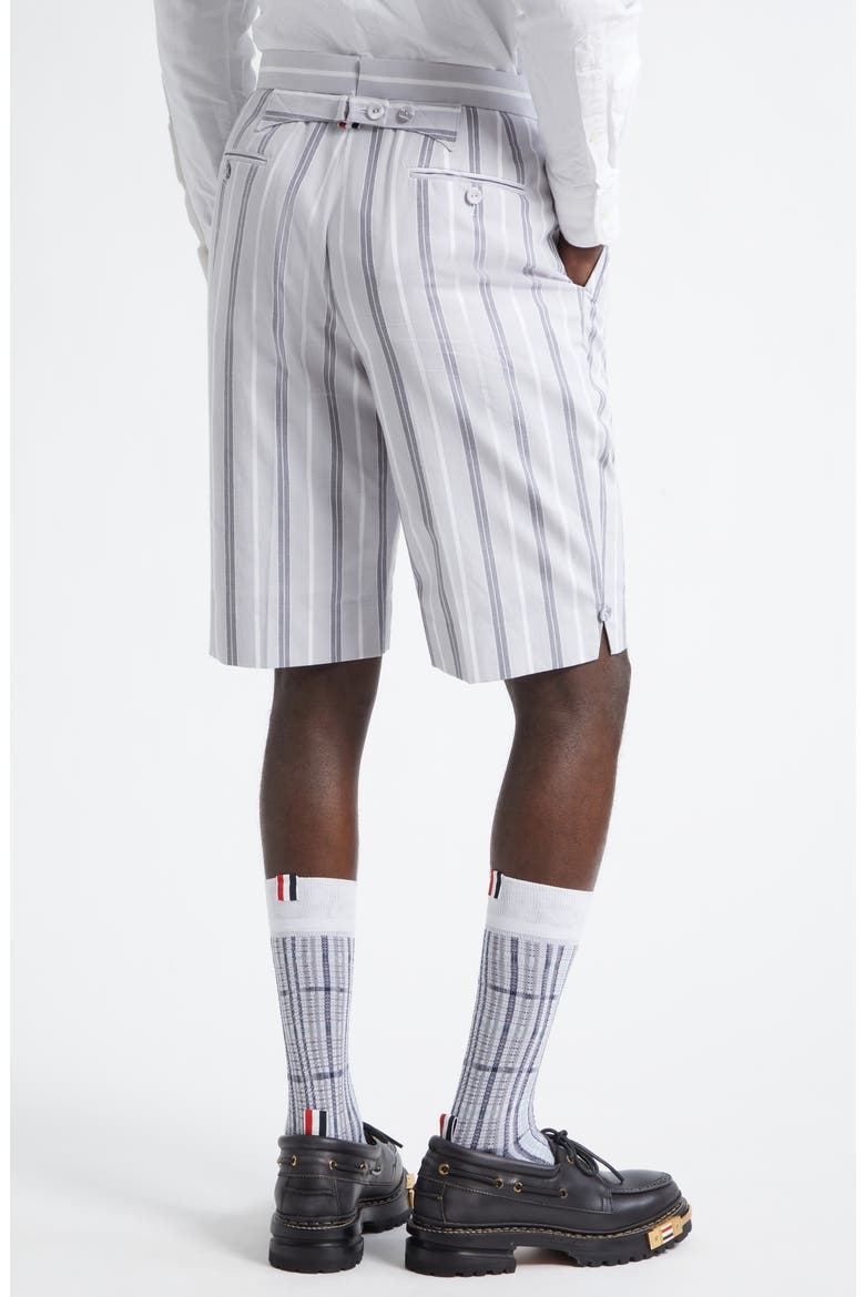 Fit 1 Stripe Backstrap Shorts, Alternate, color, MEDIUM GREY