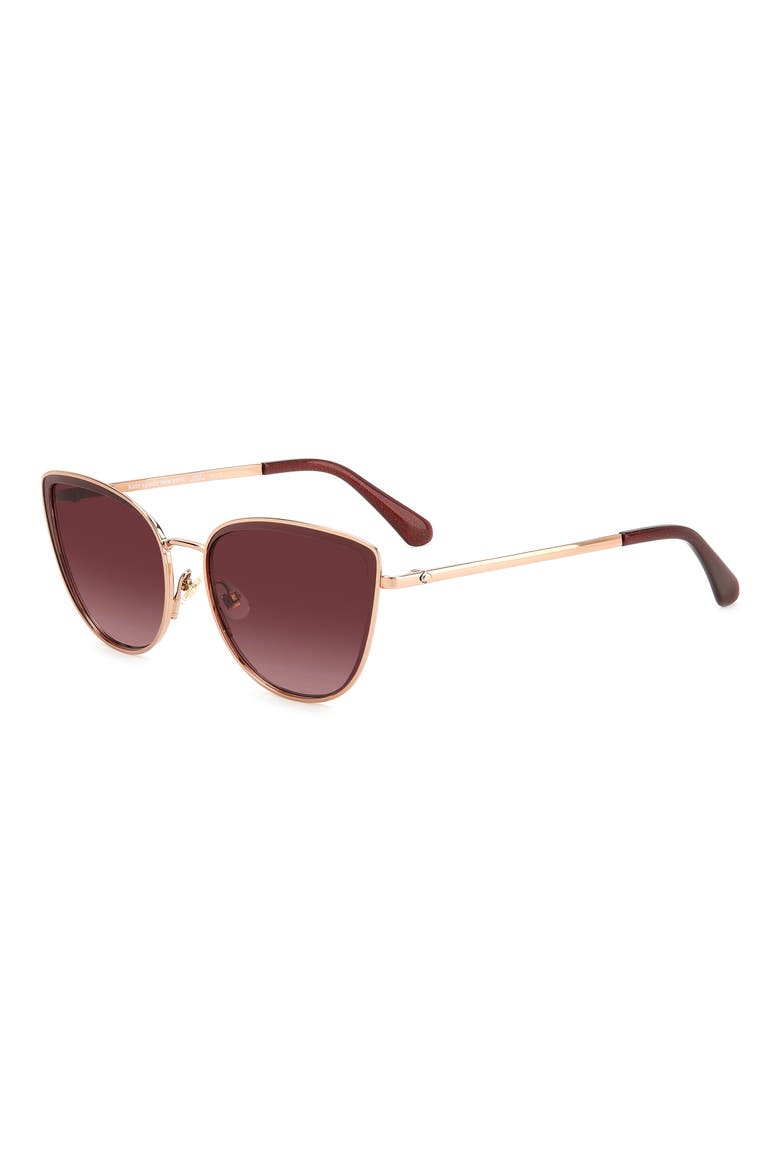staci 56mm gradient cat eye sunglasses, Alternate, color, 0AU2-3X