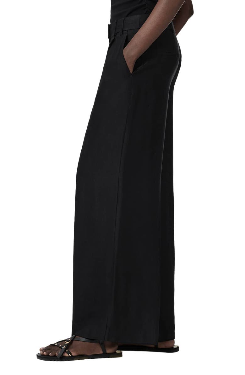 AllSaints Charley Wide Leg Pants, Alternate, color, 