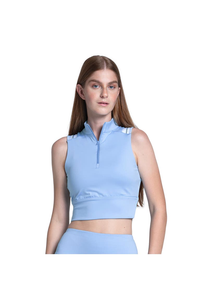 Edge Cut Crop Womens Tennis Tank, Main, color, Astro