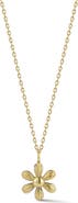 Ember Fine Jewelry 14K Gold Flower Pendant Necklace
