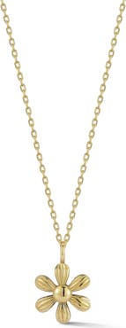 Ember Fine Jewelry 14K Gold Flower Pendant Necklace