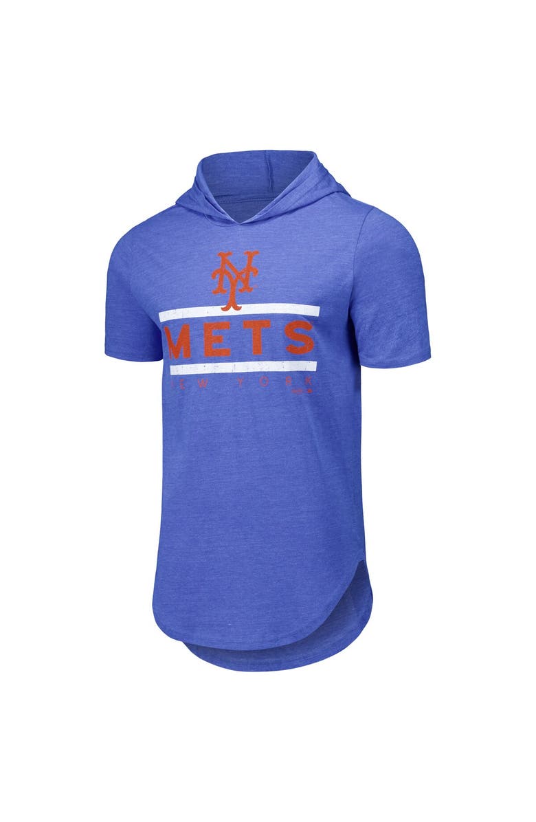 Majestic Threads Men's Majestic Threads Royal New York Mets Tri-Blend Hoodie T-Shirt, Alternate, color, Royal