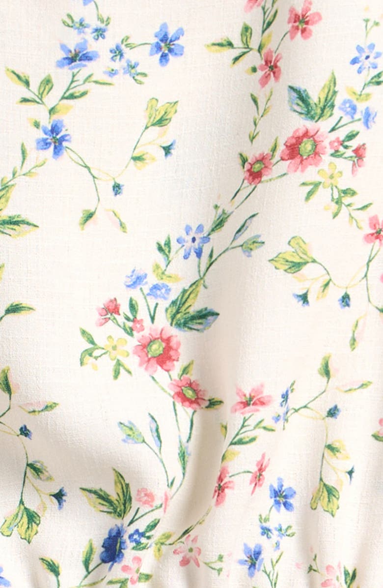 TENLY Kids' Dream Ruched Peplum Top, Alternate, color, Oopsie Daisy