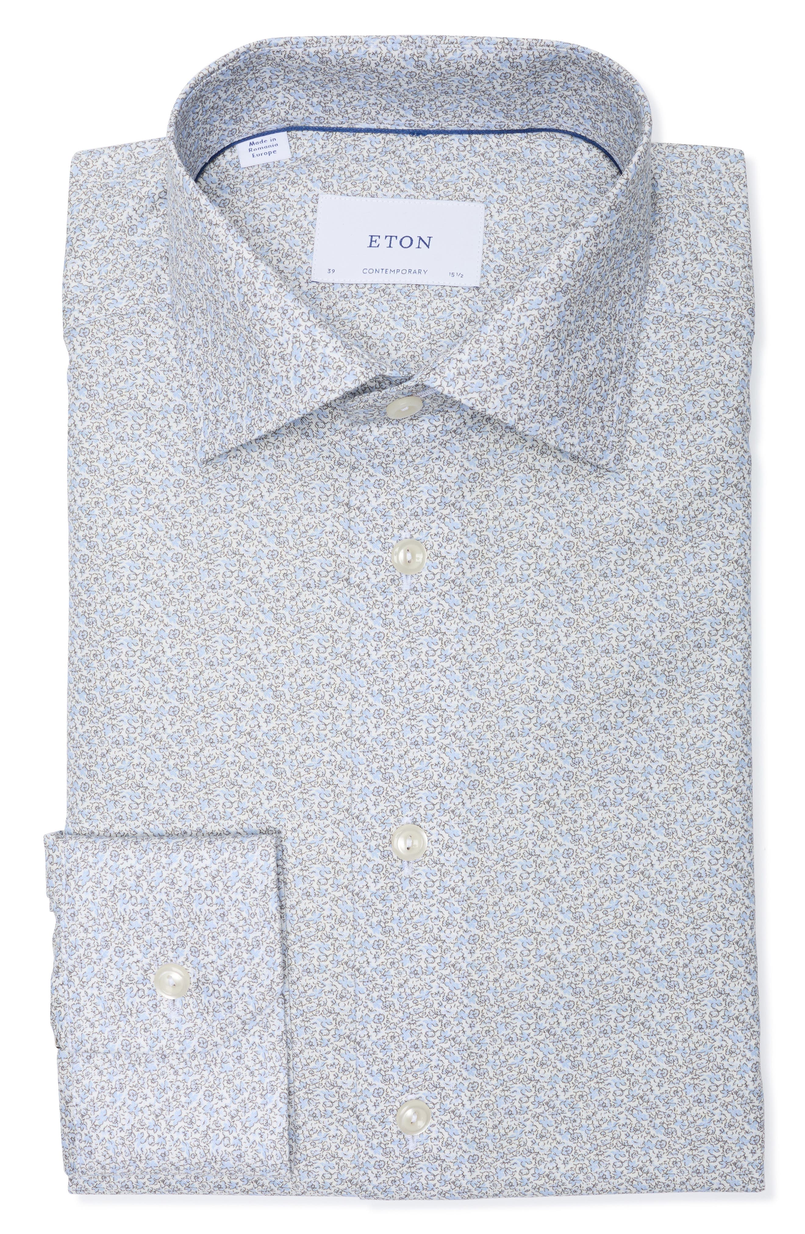 Contemporary Fit Floral Print Dress Shirt