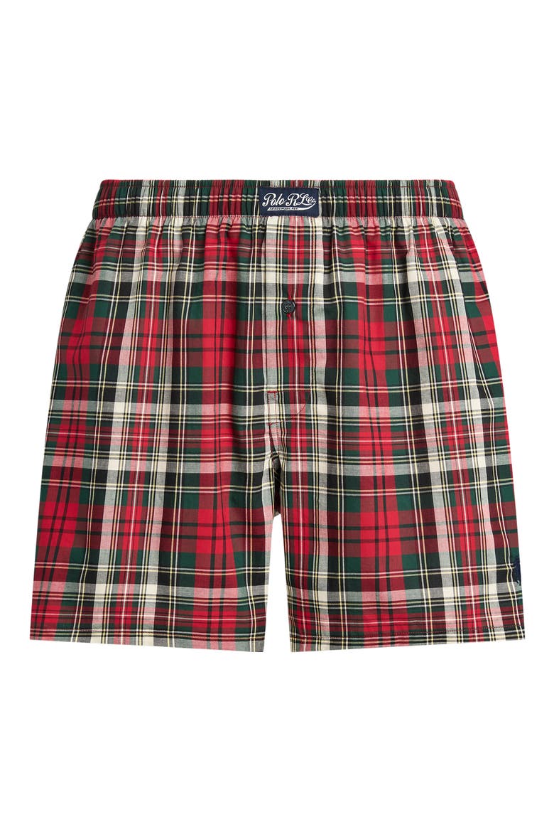 Plaid Woven Cotton Boxers, Alternate, color, RADCLIFF PLAID