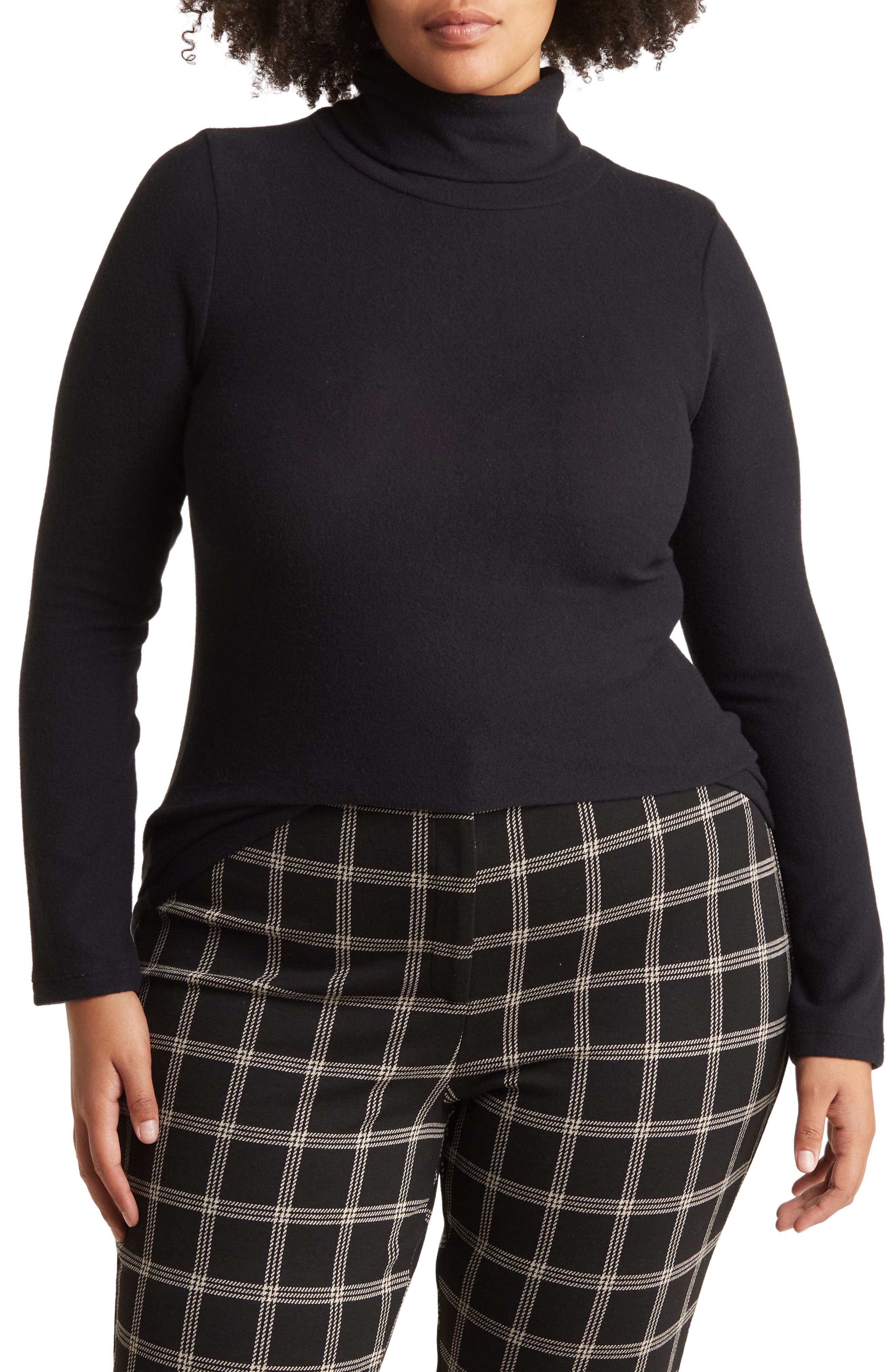 Renee C Long Sleeve Turtleneck Top